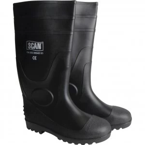 Image of Scan Safety Wellington Boots Dark Green Size 9