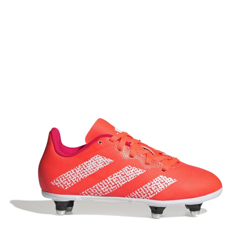 Image of adidas Junior Soft Ground Rugby Boots - Orange Orange 3