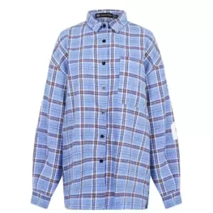 Image of I Saw It First Phoenix Oversized Shirt - Blue