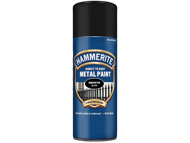 Image of Hammerite Smooth Black 400ml