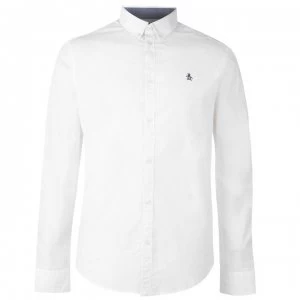 Image of Original Penguin Original Penguin Poplin Long Sleeve Shirt - White 118