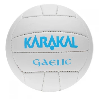 Image of Karakal First Touch Gaelic Ball - White/Blue