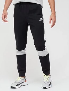 Image of adidas Colourblock Sweat Pants - Black/Grey Size M Men