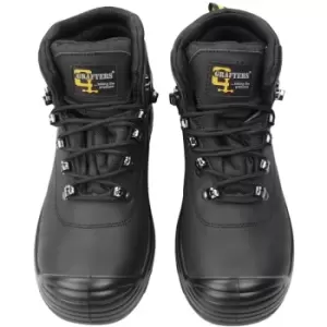 Image of Grafters Mens Super Wide EEEE Fitting Safety Boots (9 UK) (Black) - Black
