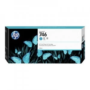 Image of HP 746 Cyan Ink Cartridge 300ml