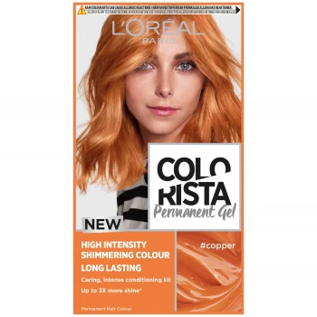 Image of LOreal Colorista Copper Permanent Gel Hair Dye, 7.43 Copper