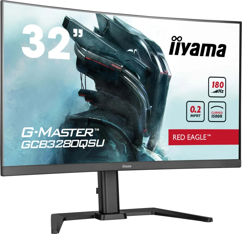 Image of iiyama iiyama G-MASTER Red Eagle 32" QHD 180Hz Curved Gaming Monitor (GCB3280QSU-B2) GCB3280QSU-B2