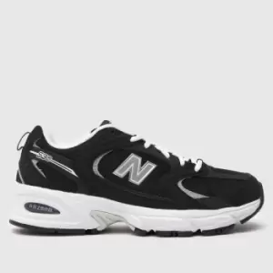 Image of New Balance 530 trainers in Black & white