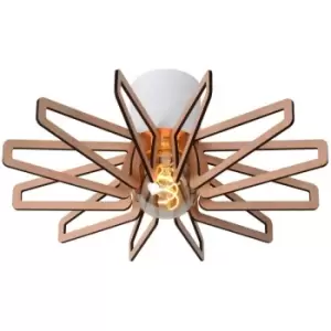 Image of Lucide ZIDANE - Flush Ceiling Light - Ø45cm - 1xE27 - White