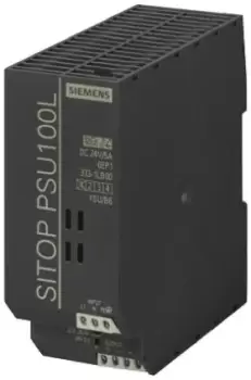 Image of Siemens SITOP PSU100L Switch Mode DIN Rail Power Supply 93 132V ac Input, 24V dc Output, 5A 120W