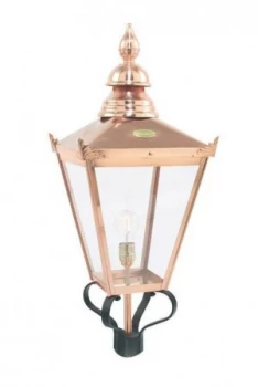 Image of 1 Light Outdoor Post Lantern Copper, 50,61 IP44, E27