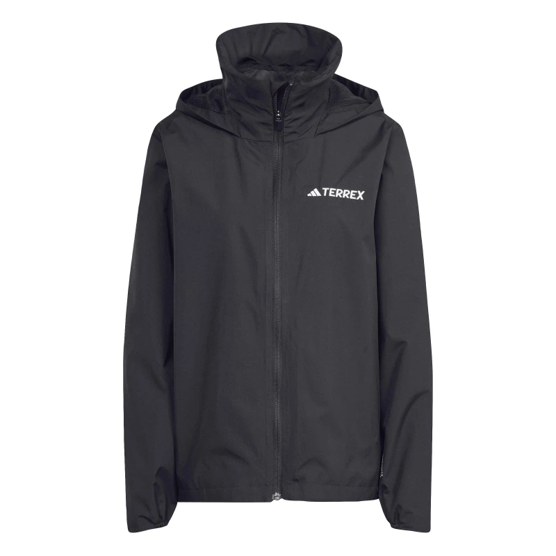 Image of Womens waterproof hiking jacket adidas Terrex Multi Essentials 2 Layer Noir Female M