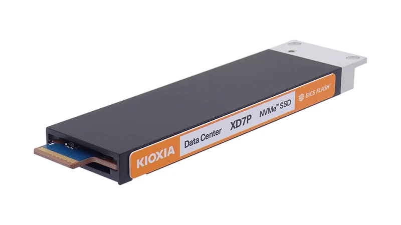 Image of Kioxia XD7P 1.92 TB E1.S PCI Express 5.0 NVMe BiCS FLASH TLC