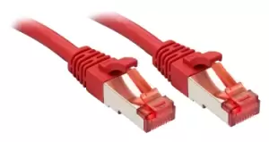Image of Lindy Cat.6 S/FTP networking cable Red 0.5 m Cat6 S/FTP (S-STP)