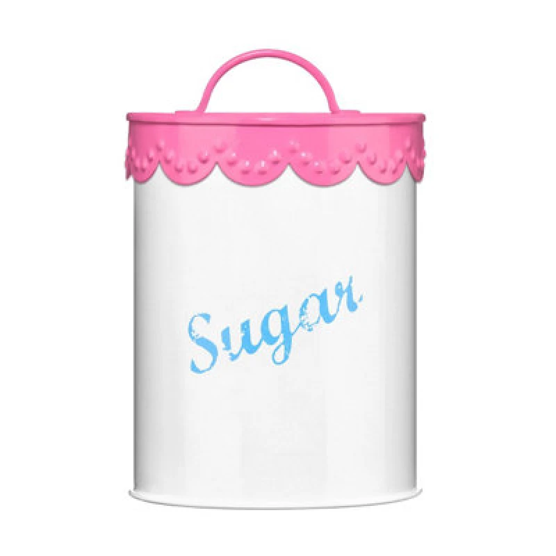 Image of Premier Housewares Maison by Premier Sugar Canister with Pink Lace Pink