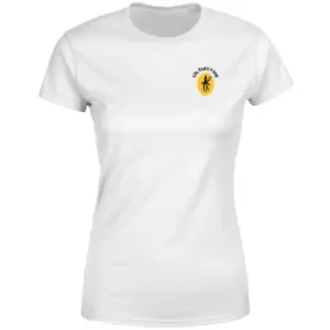Image of Jurassic Park Amber Sample Embroidered Womens T-Shirt - White - M