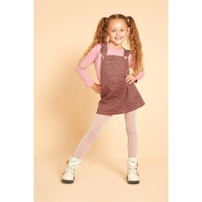 Image of Be You Younger Girls Pinafore and T-Shirt Set - Purple Purple 1 - 2 Years