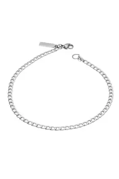 Image of Stainless Steel Fine Curb Chain Bracelet 21cm