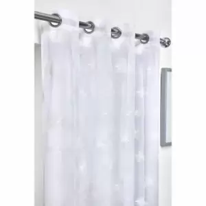 Image of Emma Barclay Whisper Eyelet Voile Curtain 57X72" White (pair)