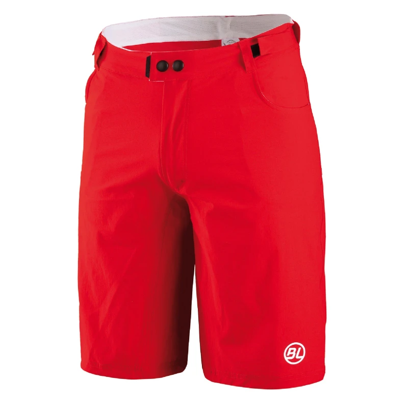 Image of Bicycle Line Mens Ostiglia Baggy Knee Length MTB Shorts Red male Small