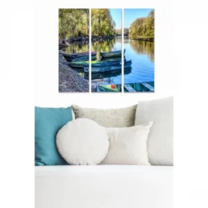 Image of MDF3876013 Multicolor Decorative MDF Painting (3 Pieces)