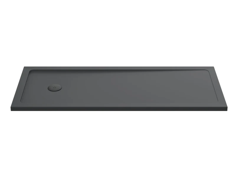 Image of Balterley Resin Bath Replacement Shower Tray Slate Grey 1700 x 700mm Grey