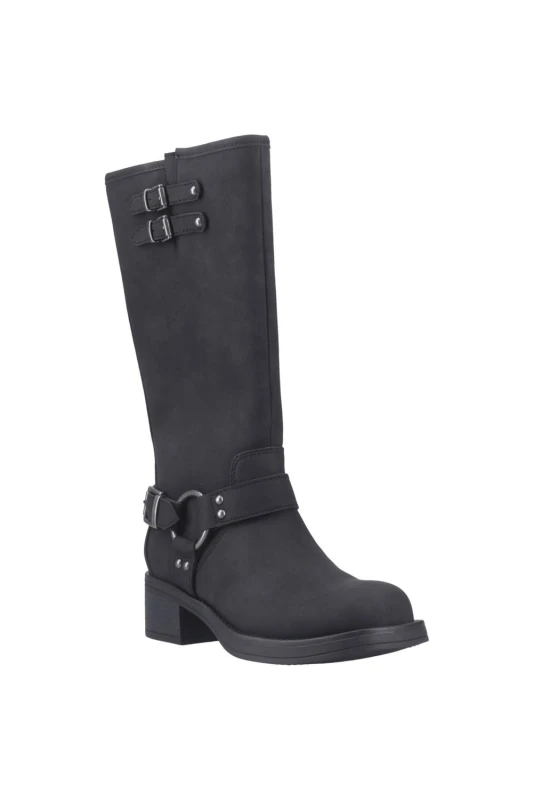 Image of Rocket Dog Nash Black Tall Biker Boots
