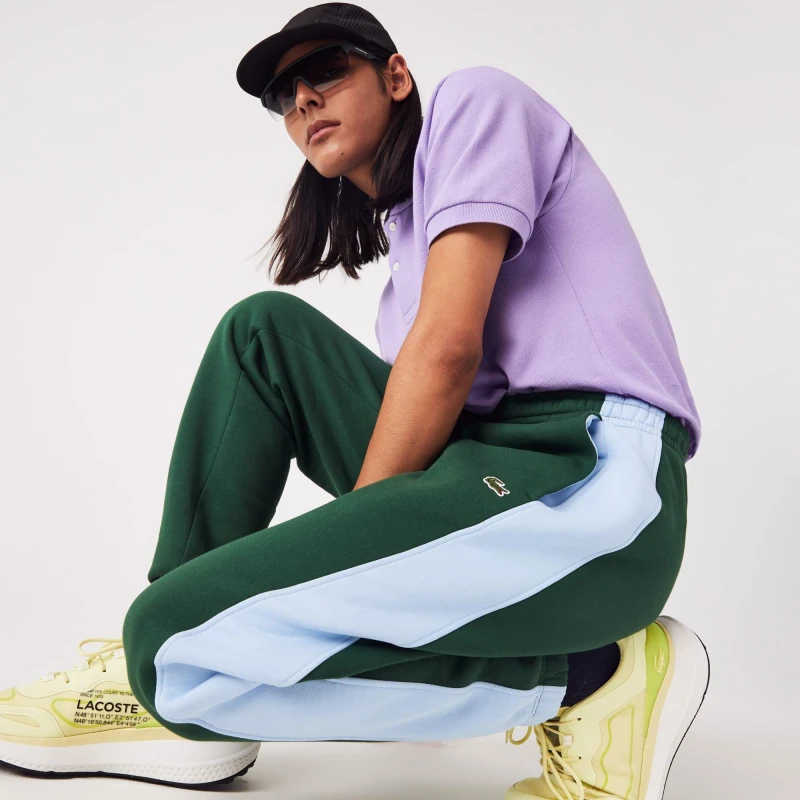 Image of Lacoste Contrast Bands Trackpants - Green Green XS