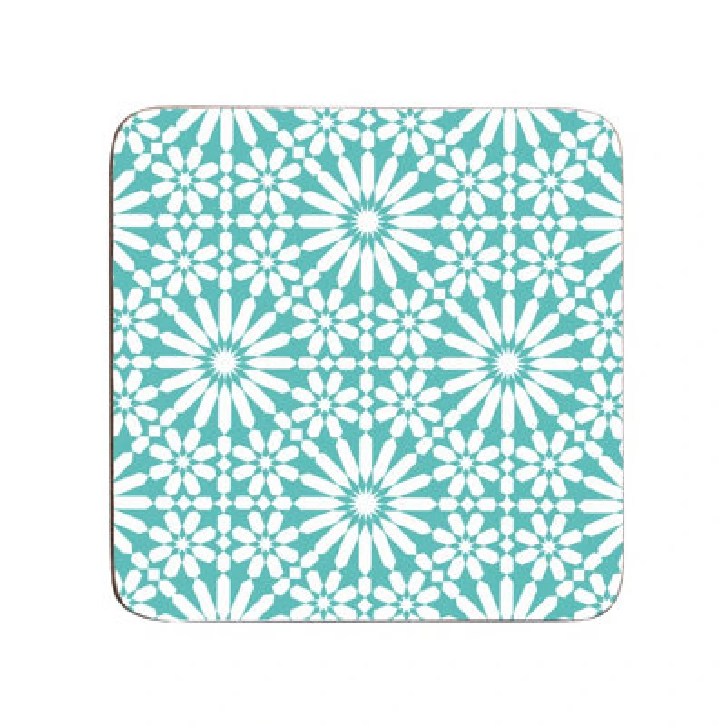 Image of Premier Housewares Set Of Four Garland Coasters Blue