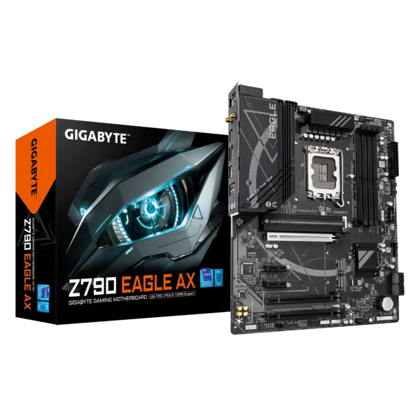 Image of Gigabyte Z790 EAGLE AX Motherboard - Intel Core 14th Gen CPUs, 7600MHz DDR5 - Z790 EAGLE AX