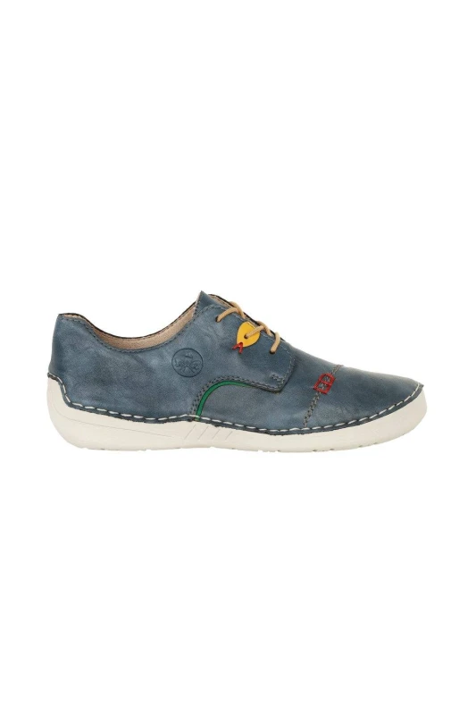 Image of Rieker Womens Content Shoes in Blue Size: 4 Blue Female 4