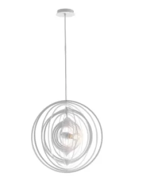 Image of CLUB Spherical Pendant Ceiling Light White 50cm