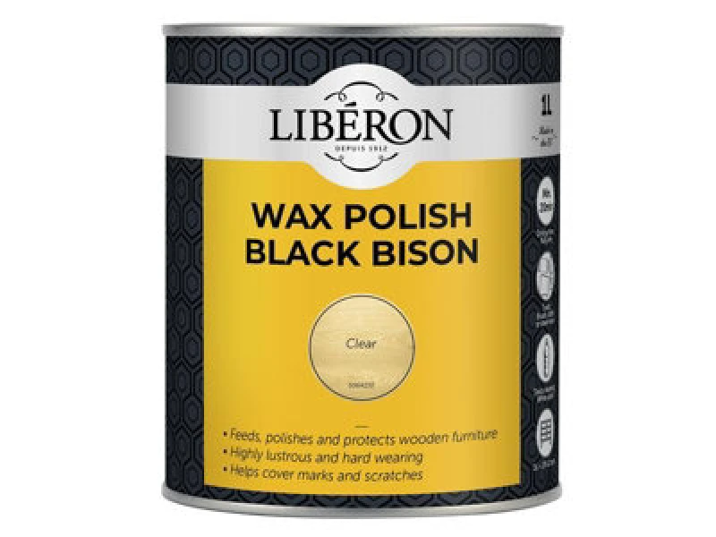 Image of Liberon 126883 Black Bison Wax Paste Antique Pine 1Kg Libbbpwap1N