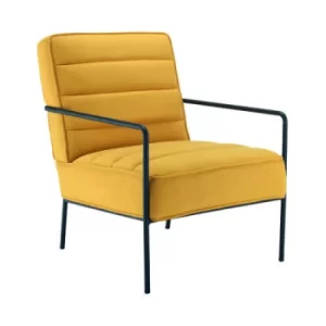 Image of Jemini Reception Wire Frame Armchair 620x880x830mm Mustard KF90477
