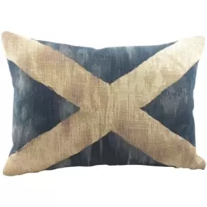 Image of St Andrew Flag Tapestry Cushion Blue