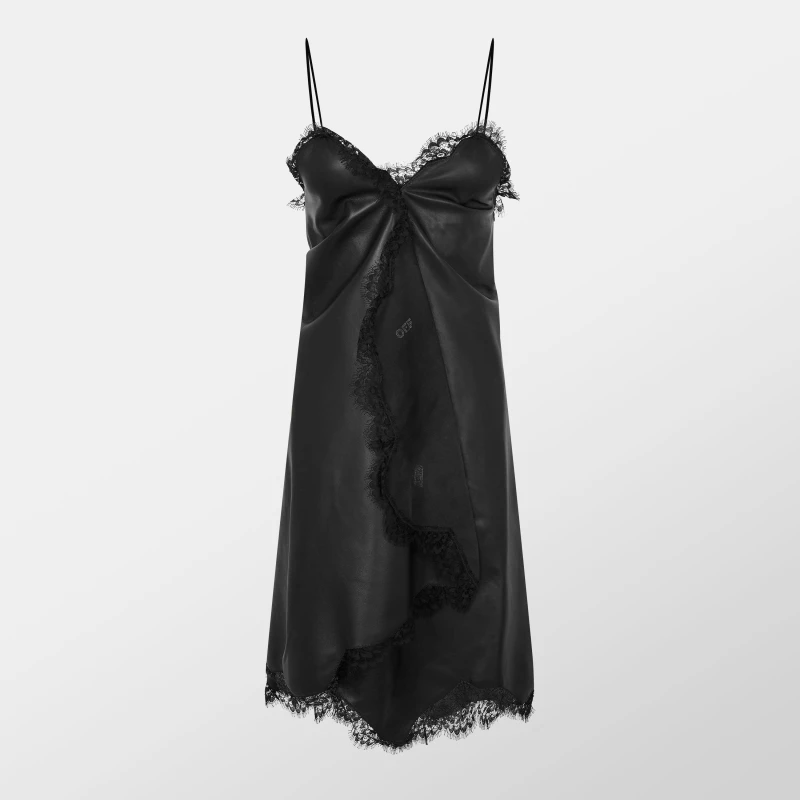 Image of Off White Womens - Streetwear Mini Dress Black female 6 (2XS)