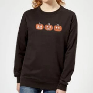 Image of Pumpkins Womens Sweatshirt - Black - 5XL