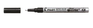 Image of Pilot Super Color Fine Paint Marker Silver PK12