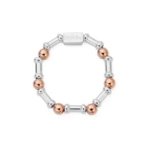 Image of ChloBo Rose Gold Plated & Silver Rhythm Of Water Ring