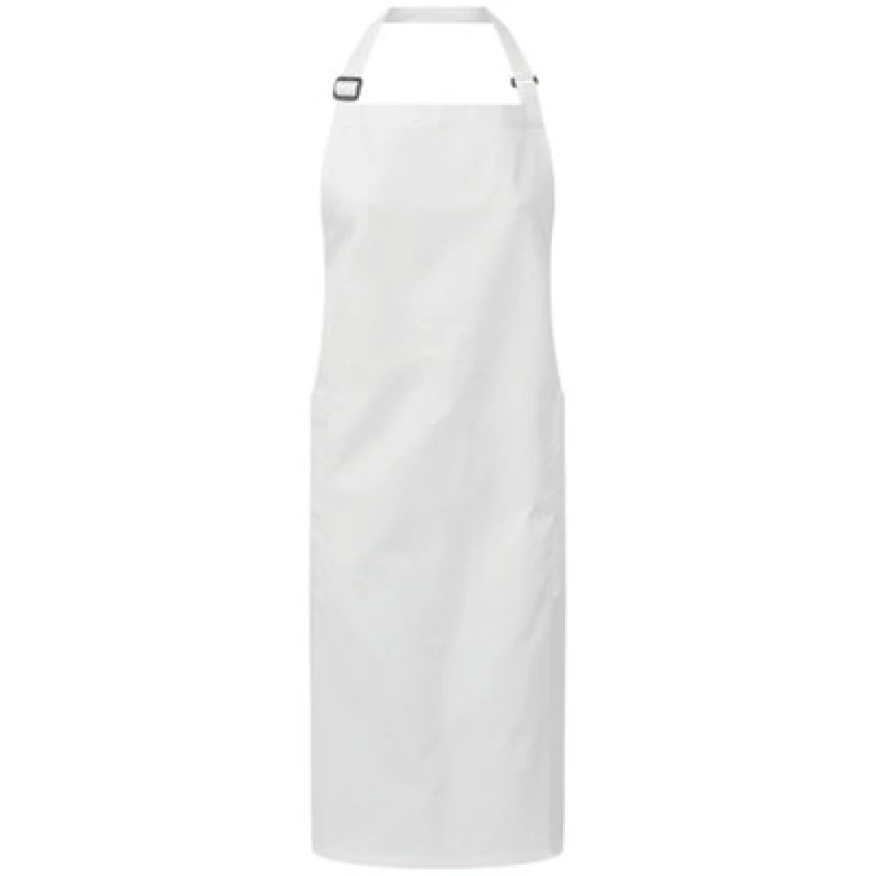 Image of Premier Premier Fairtrade Certified Full Apron in White White One Size Unisex 5059699642782