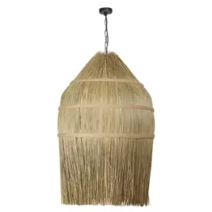 Image of Larissa Lighting - Larissa Megara Ceiling Pendant 1 Light Ratan