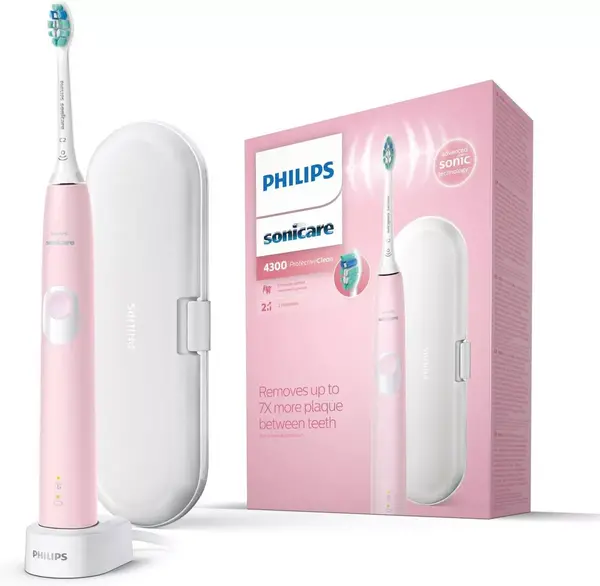 Image of Philips Sonicare ProtectiveClean 4300 HX6806/03 Pink Electric Toothbrush
