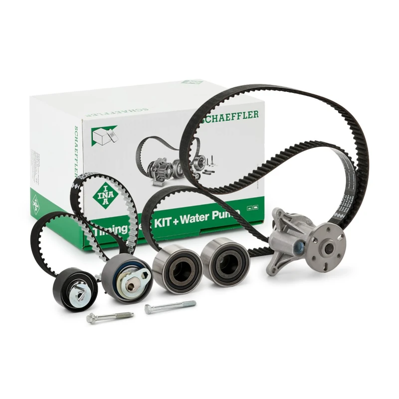 Image of INA 530 0764 30 Water Pump + Timing Belt Kit with water pump 29 CITROEN: C5 III Estate, C5 3, PEUGEOT: 407 Saloon, 407 SW, 407 Coupe Water Pump & Tim