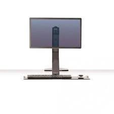 Image of Fellowes Extend Sit Stand Workstation Single Monitor Attachment 1016mm