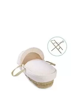 Image of Clair De Lune Dimple Cream Moses & Natural Folding Stand, Cream