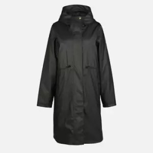 Image of Barbour International Peaty Showerproof Matte-Shell Coat - UK 10