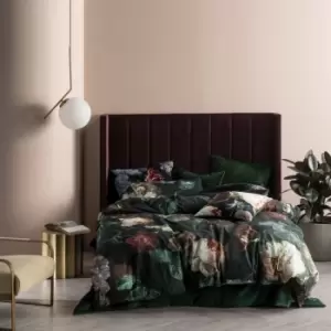 Image of Linen House Winona Double Duvet Cover Set Cotton Ivy