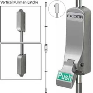 Image of Exidor 310 Push Pad Single Panic Bolt with Vertical Catches
