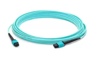 Image of AddOn Networks ADD-MPOMPO-2M5OM4LZ fibre optic cable 2m MPO OM4...