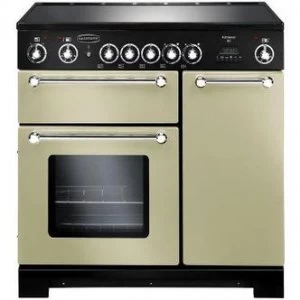 Image of Rangemaster 79280 90cm KITCHENER Electric Ceramic Range Cream Chrome